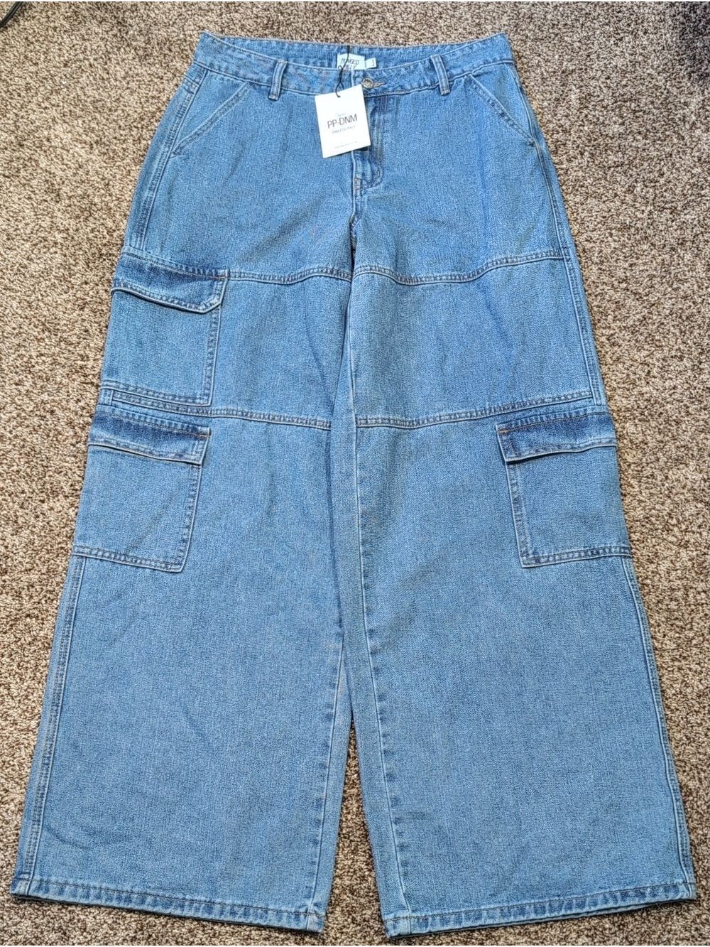 Princess Polly Tamba Cargo Jeans Wide Leg Size 6 NEW